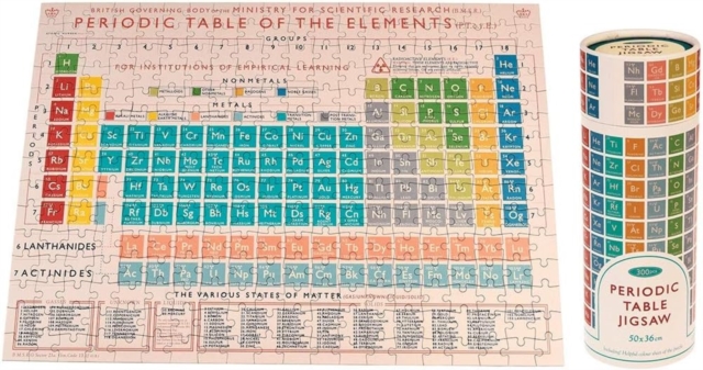 Jigsaw puzzle in a tube (300 piece) - Periodic Table