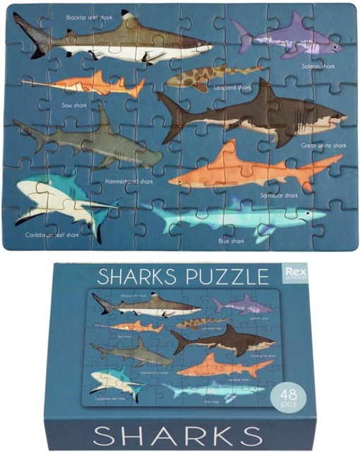 Matchbox jigsaw puzzle - Sharks