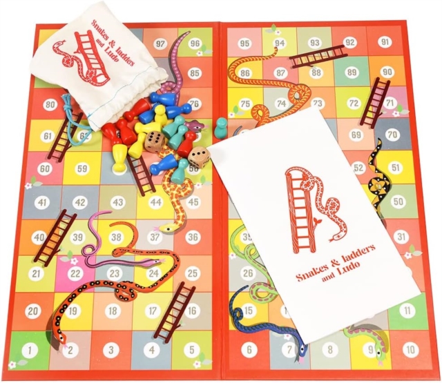 Snakes & ladders and ludo double-sided board game