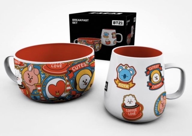 BT21 Breakfast Mug & Bowl Set