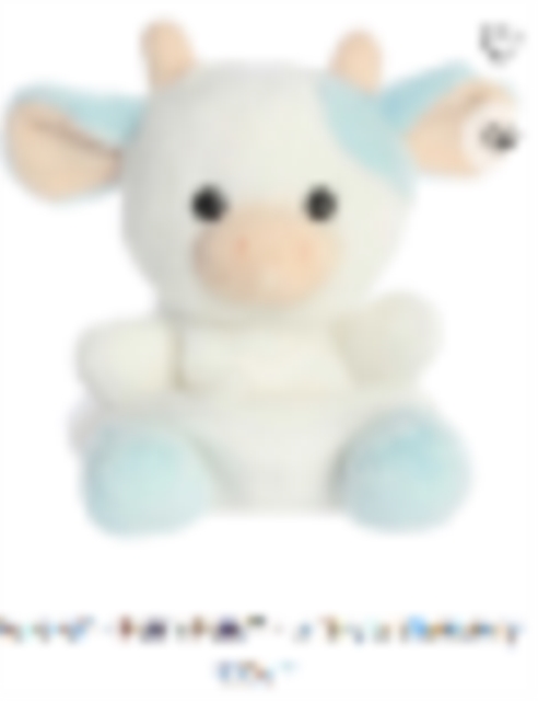 PP Skyla Blueberry Cow Clip-On 4In