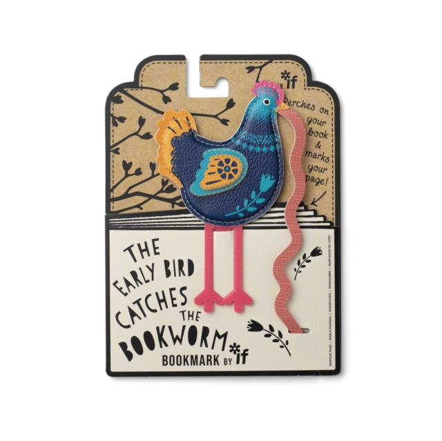 Early Bird Catches the Bookworm Bookmark - Chicken