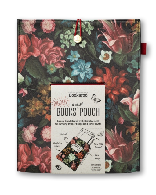 Bookaroo Books & Stuff Pouch - Dark Floral
