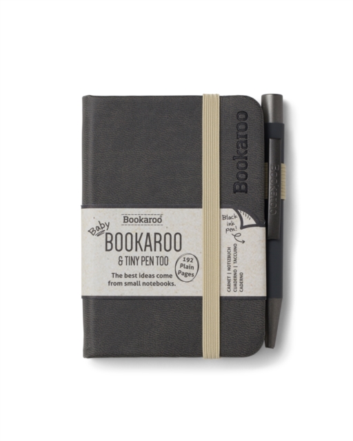 Bookaroo - A7 Baby Notebook & Pen - Charcoal