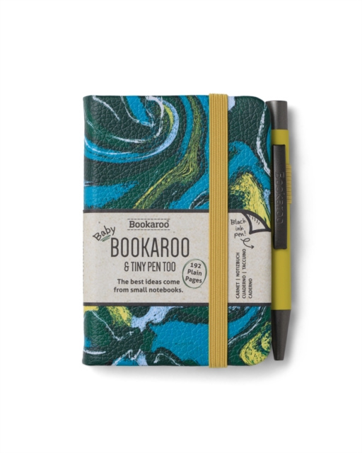 Bookaroo - A7 Baby Notebook & Pen - Forest & Chart - Marble