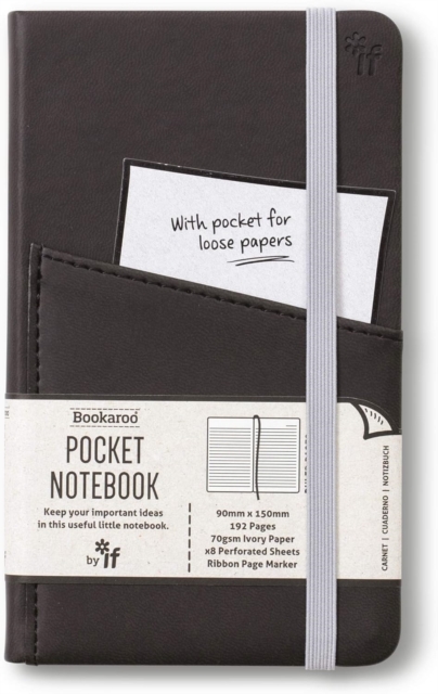 Bookaroo Pocket Notebook (A6) Journal - Black