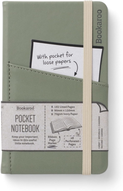 Bookaroo Pocket Notebook (A6) Journal - Fern