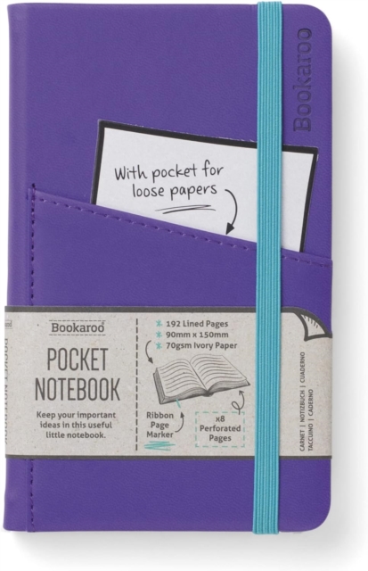 Bookaroo Pocket Notebook (A6) Journal - Purple