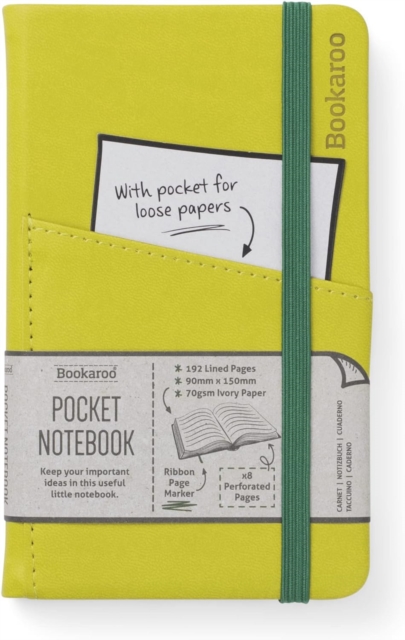 Bookaroo Pocket Notebook (A6) Journal - Chartreuse