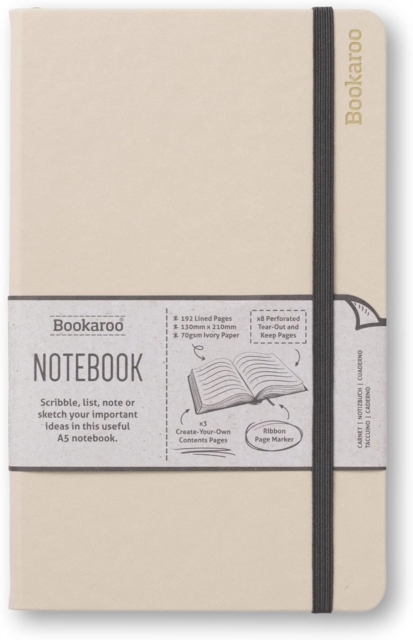 Bookaroo Notebook (A5) Journal - Cream