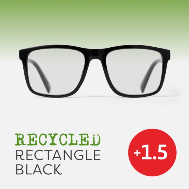 Easy Readers - Recycled Rectangle Black (1.5)