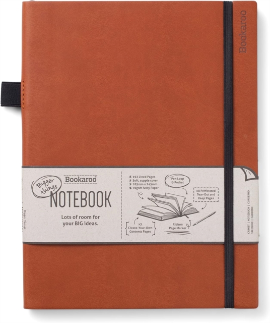 Bookaroo Bigger Things Notebook Journal - Brown