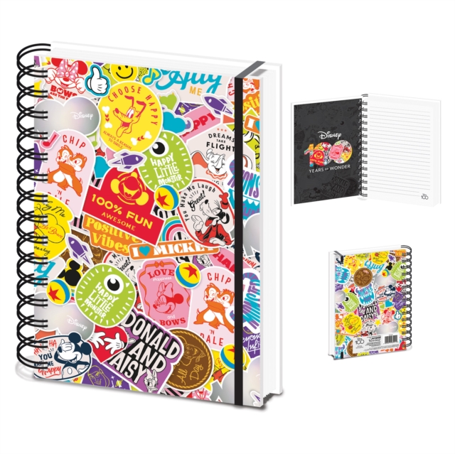 D100 (Happy Faces) A5 Wiro Notebook