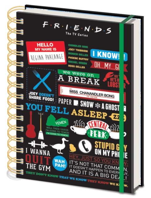 Friends (Infographic) A5 Wiro Notebook