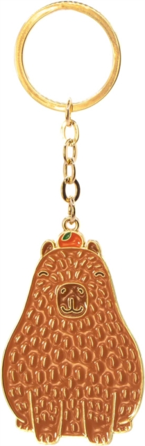 Capybara Shaped Keyring