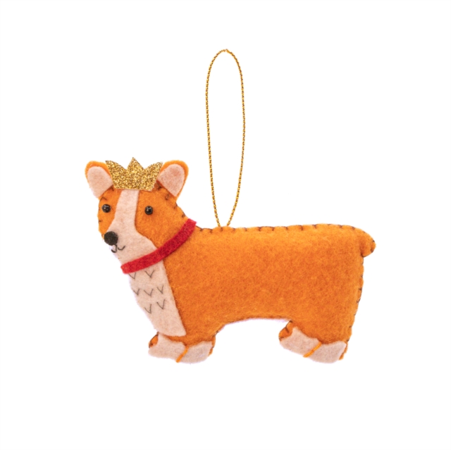 Corgi Flat Felt Hanging Decoration