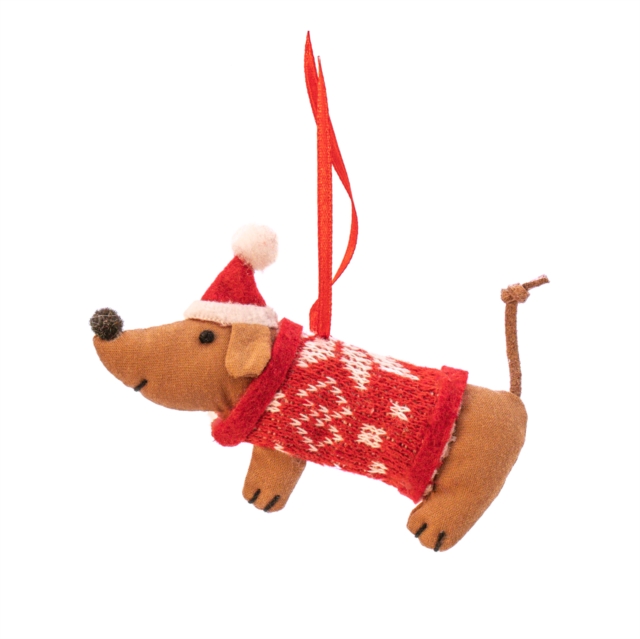 Fabric Sausage Dog Decoration