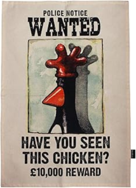 Tea Towel Recycled Cotton - Wallace & Gromit (Feathers)