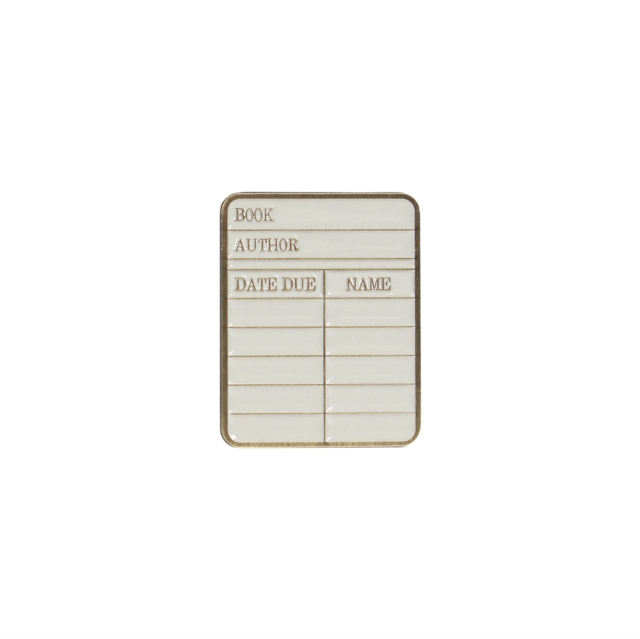 Pin Badge - Pulteney Press (Library card)