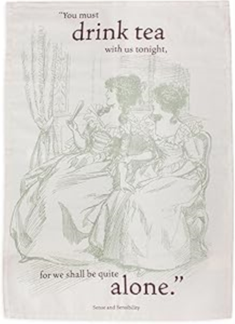 Tea Towel Recycled Cotton - Pulteney Press (Jane Austen)