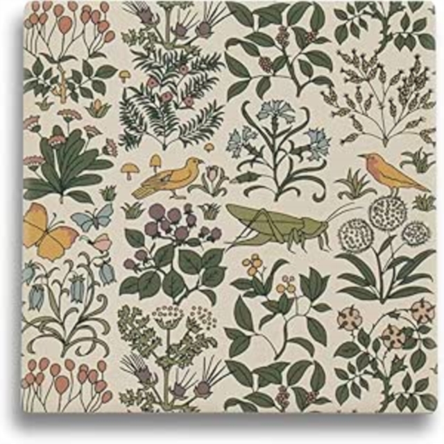 Coaster Single Ceramic - ACS Voysey (Apothecary's Garden)