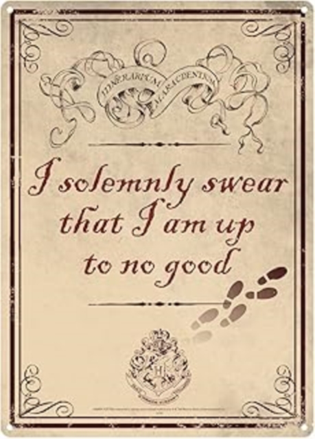 Tin Sign A5 - Harry Potter (Up To No Good)
