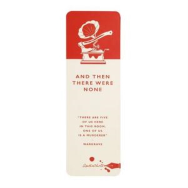 Paper Bookmark - Agatha Christie (There were None)