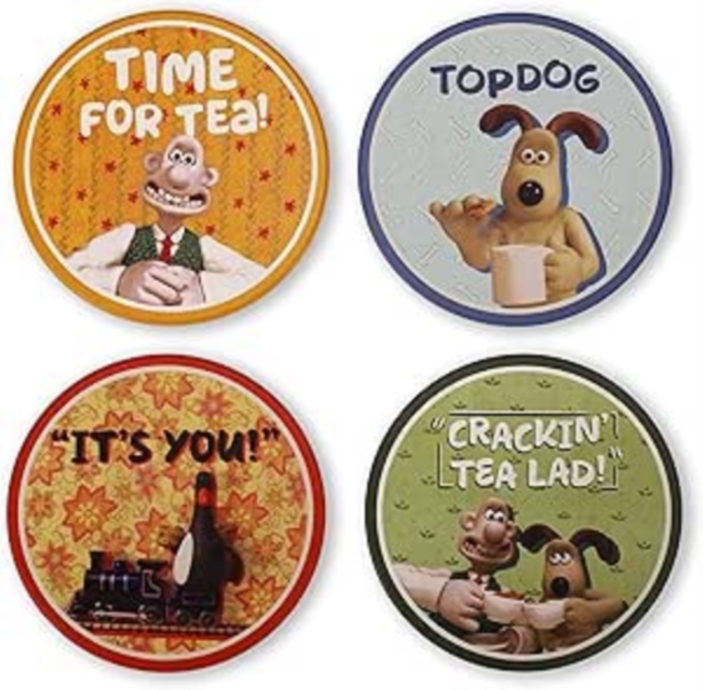Coasters Set of 4 Ceramic - Wallace & Gromit