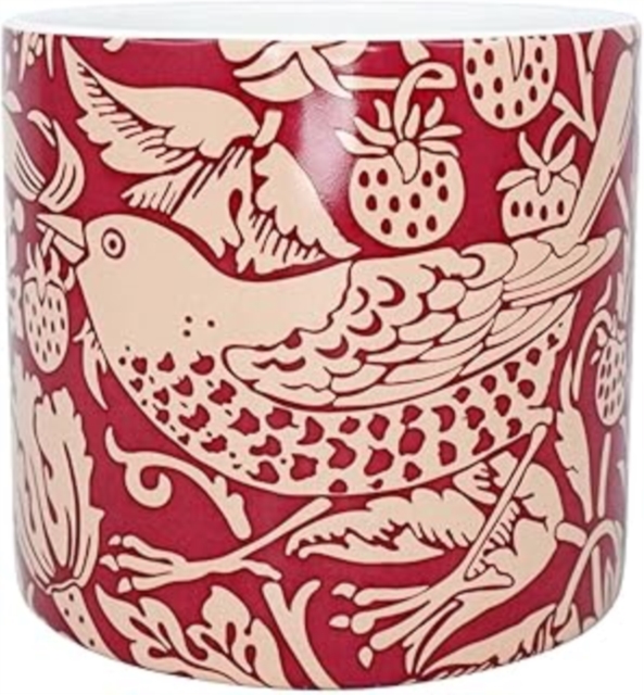 Ceramic Pot (10cm) - ACS William Morris (Raspberry)