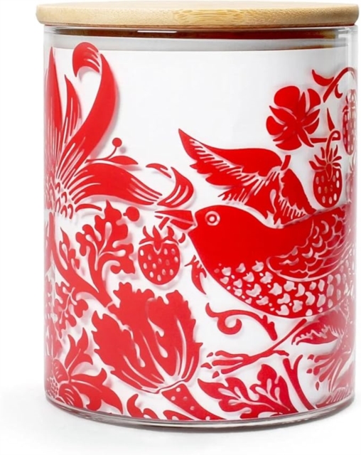Storage Jar Glass (750ml) - ACS William Morris (Raspberry)