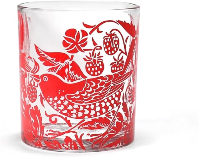 Glass Tumbler (300ml) - ACS William Morris (Raspberry)
