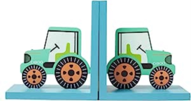 Green Tractor Bookends