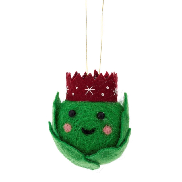 Brussel Sprout Felt Hanging Decoration