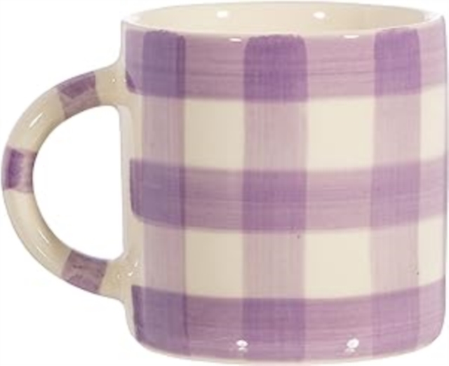 Gingham Mug Lilac