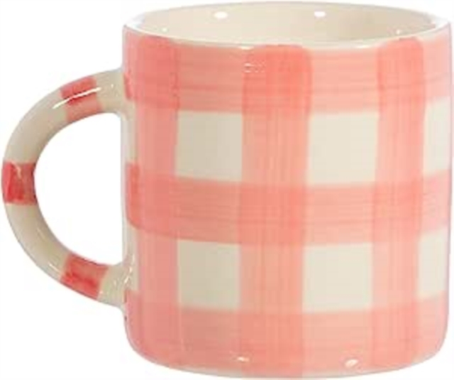 Gingham Mug Pink