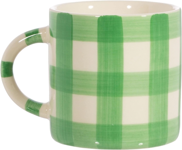 Gingham Mug Green