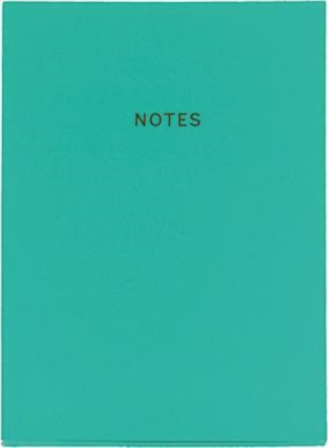 Colourblock A5 Notebook Teal