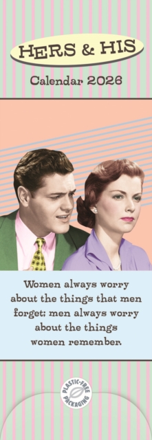 Hers His Planner Slim Calendar 2026