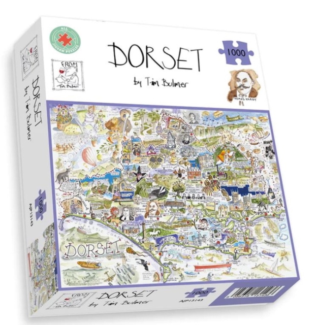 Map of Dorset Jigsaw 1000 Piece Puzzle