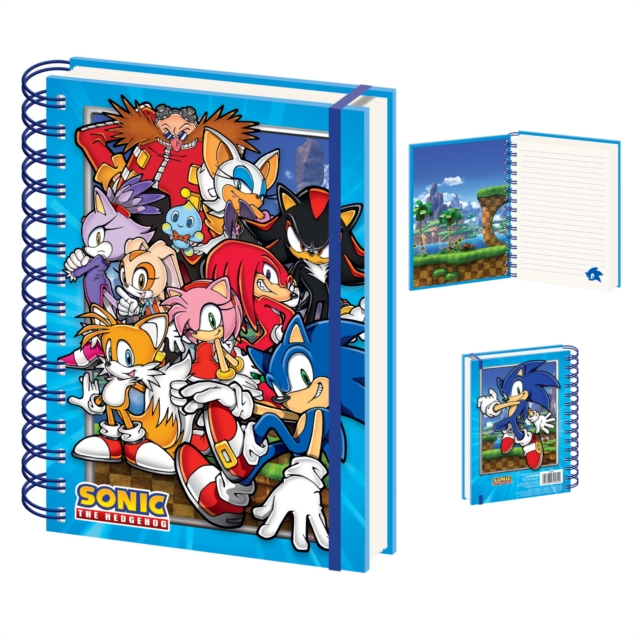 Sonic The Hedgehog (Green Hill Zone Gang) A5 Wiro Notebook