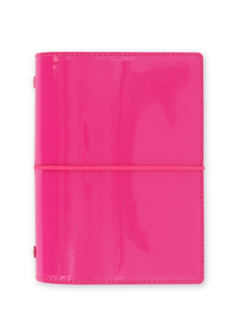 Pocket Domino Patent Hot Pink Organiser