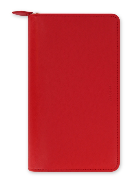 Filofax Personal Compact Zip Saffiano Organiser - Poppy