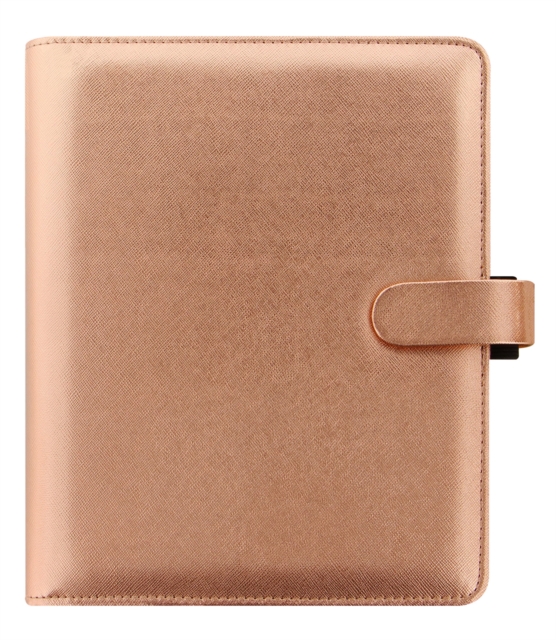 A5 Saffiano Rose Gold Organiser