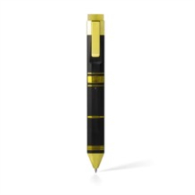 Pen Bookmark Black & Gold with Refills