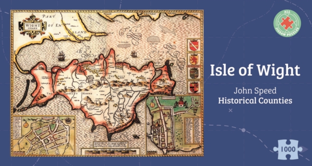 Isle of Wight Historical 1610 Map 1000 Piece Puzzle