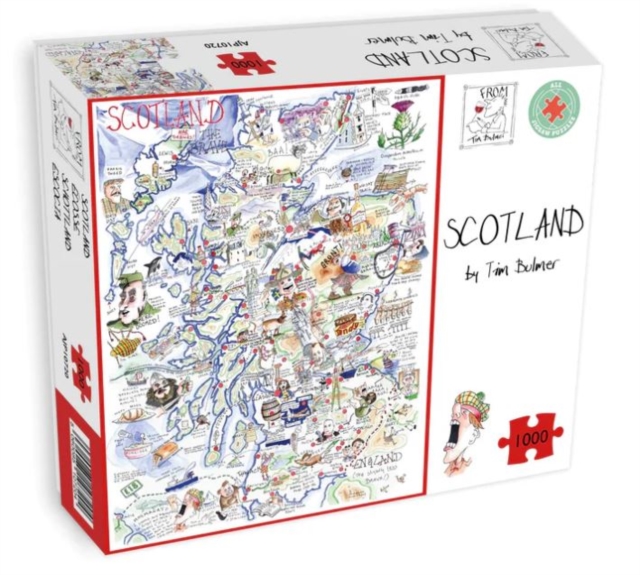 Map of Scotland Jigsaw 1000 Piece Puzzle