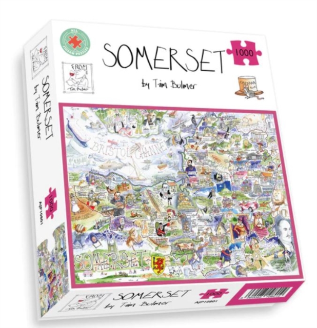 Map of Somerset Jigsaw 1000 Piece Puzzle