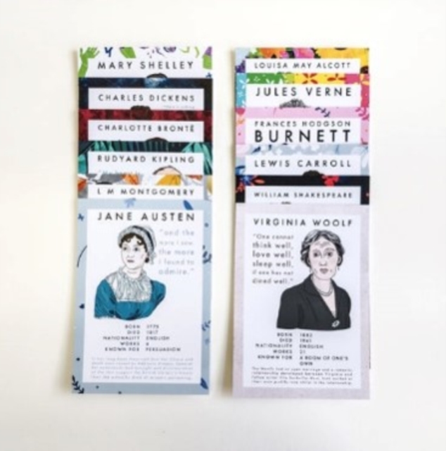 Classic Literature Authors - 12 Postcard Set