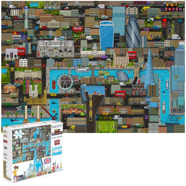 Bopster London 8-Bit Pixel Jigsaw Puzzle