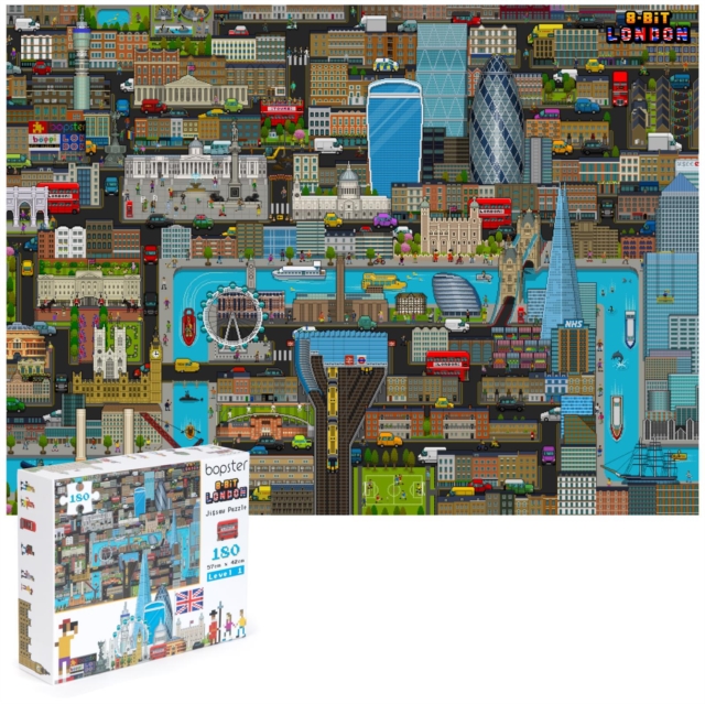 Bopster London 8-Bit Pixel Jigsaw Puzzle